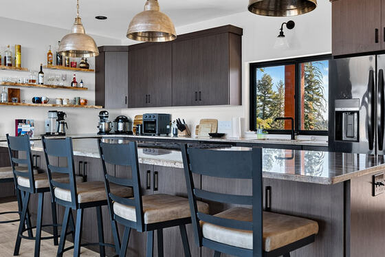 Kitchen and bar