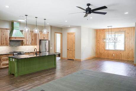 Kitchen toward the dining wall