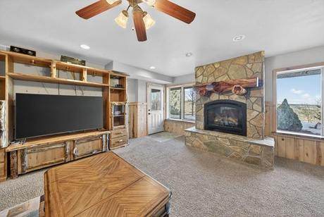 Family room, television wall