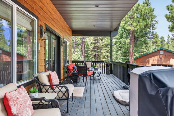 The covered porch