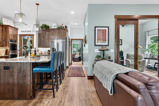 Kitchen, toward the living room