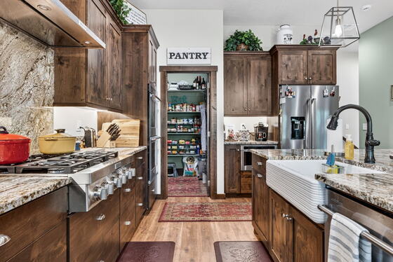 Kitchen and pantry