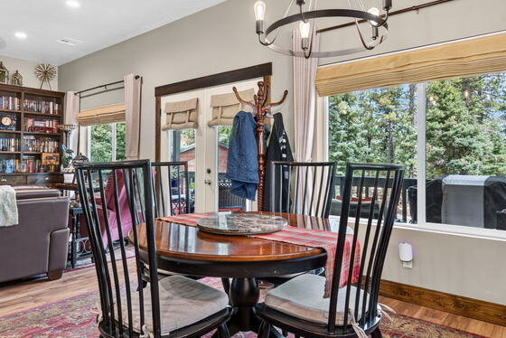 The dining room