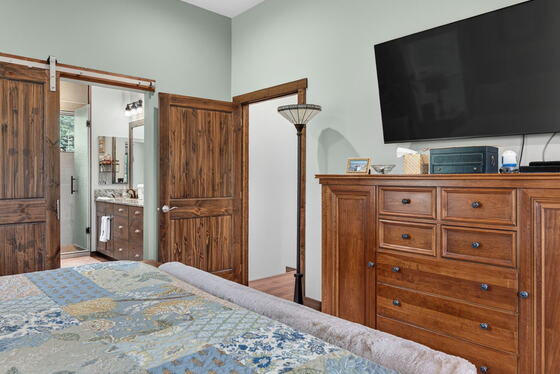 Bedroom and barn door