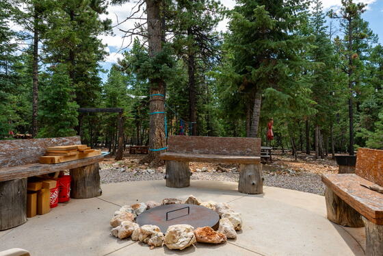 Fire pit and patio