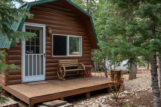 The cabin outbuilding