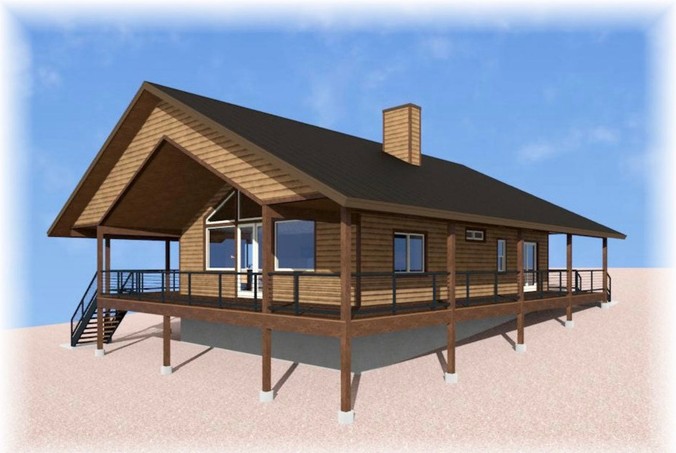 The Pine &mdash; architectural elevation