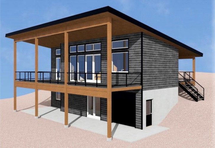 The View &mdash; architectural elevation